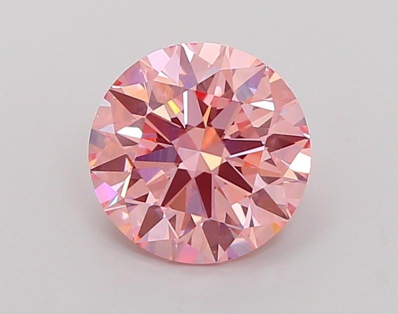 2.22 Ct. Fancy Vivid Pink Round Lab Grown Diamond