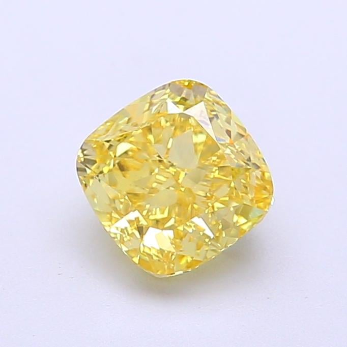 1.25 Ct. Fancy Intense  Yellow Cushion Lab Grown Diamond