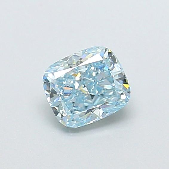 0.56 Ct. Fancy Intense Blue Cushion Lab Grown Diamond