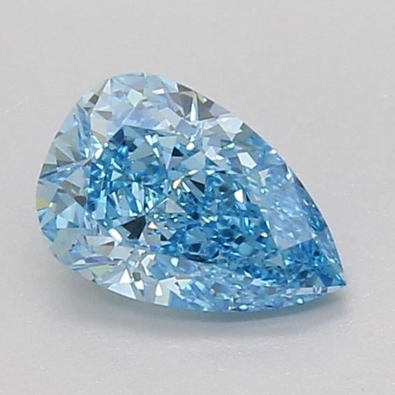 1.08 Ct. Fancy Vivid Blue Pear Lab Grown Diamond