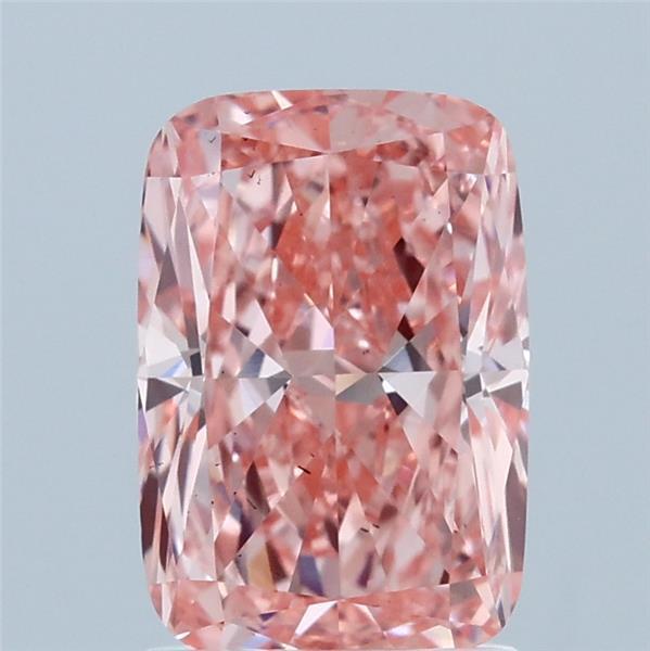 2.00 Ct. Fancy Vivid  Pink Cushion Lab Grown Diamond