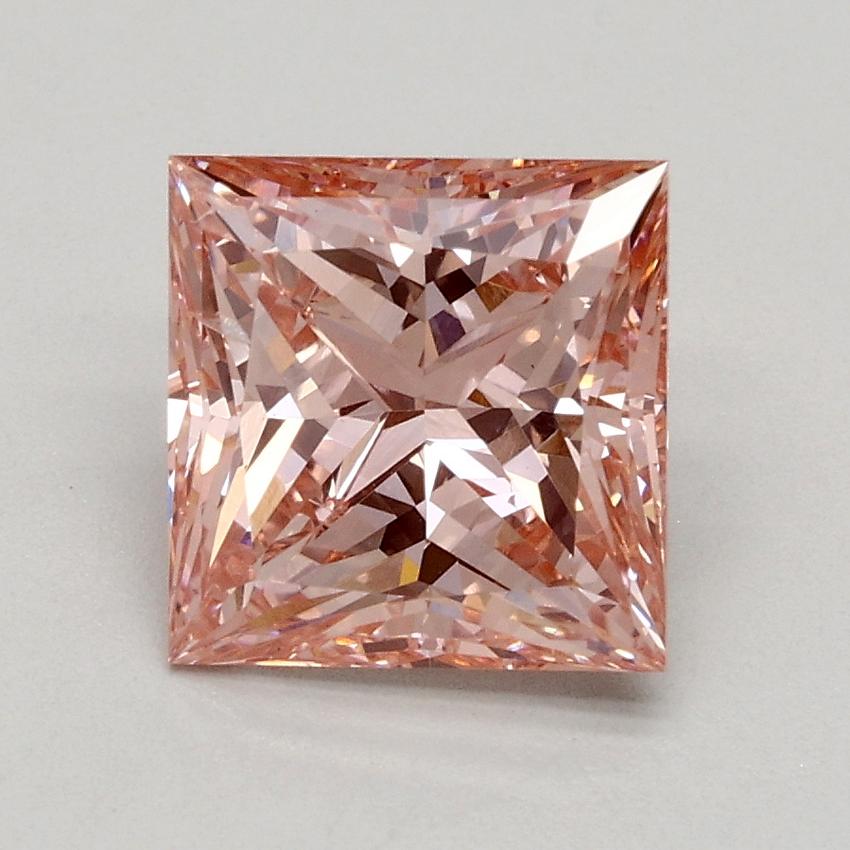 1.50 Ct. Fancy Intense Pink Princess Lab Grown Diamond