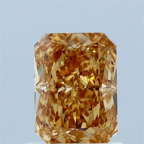 1.02 Ct. Fancy Intense Brownish Yellow Radiant Lab Grown Diamond