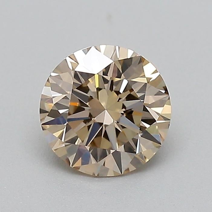 0.48 Ct. Light  Brown Round Lab Grown Diamond