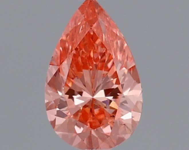 0.41 Ct. Fancy Vivid Pink Pear Lab Grown Diamond
