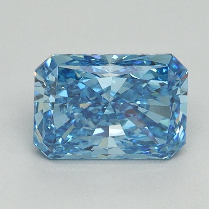 1.06 Ct. Fancy Vivid Malibu Blue Radiant Lab Grown Diamond
