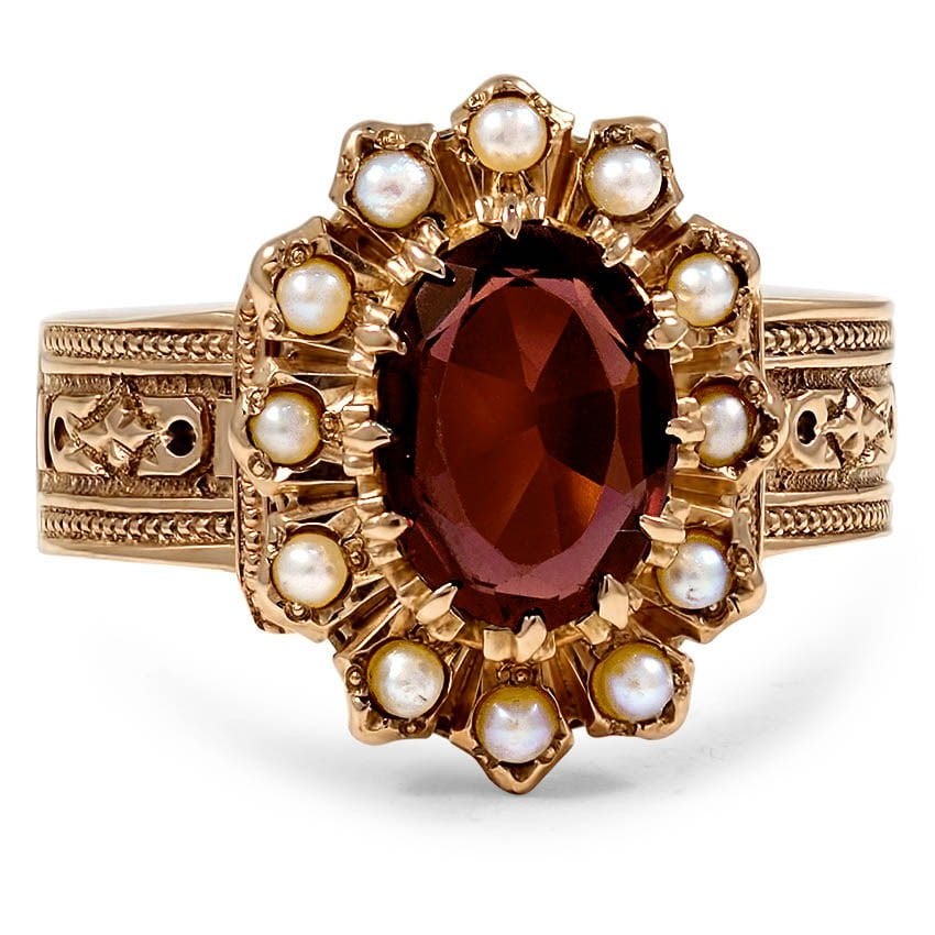 Victorian Garnet Vintage Ring