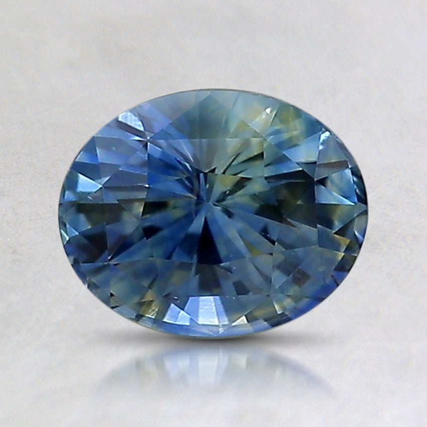 7.4x5.9mm Parti-Color Oval Sapphire
