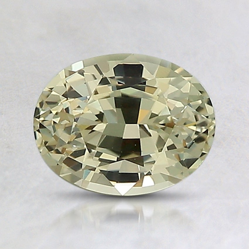 7.4x5.8mm Unheated Yellow Oval Sapphire