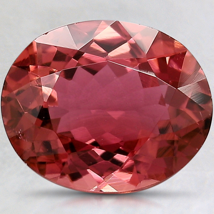 11.1x9.2mm Unheated Pink Oval Tourmaline