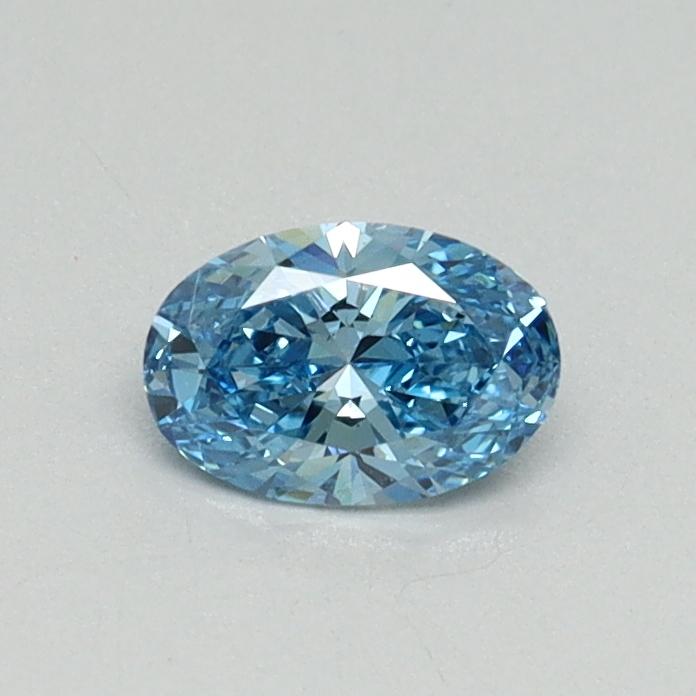 0.33 Ct. Fancy Vivid Blue Oval Lab Grown Diamond