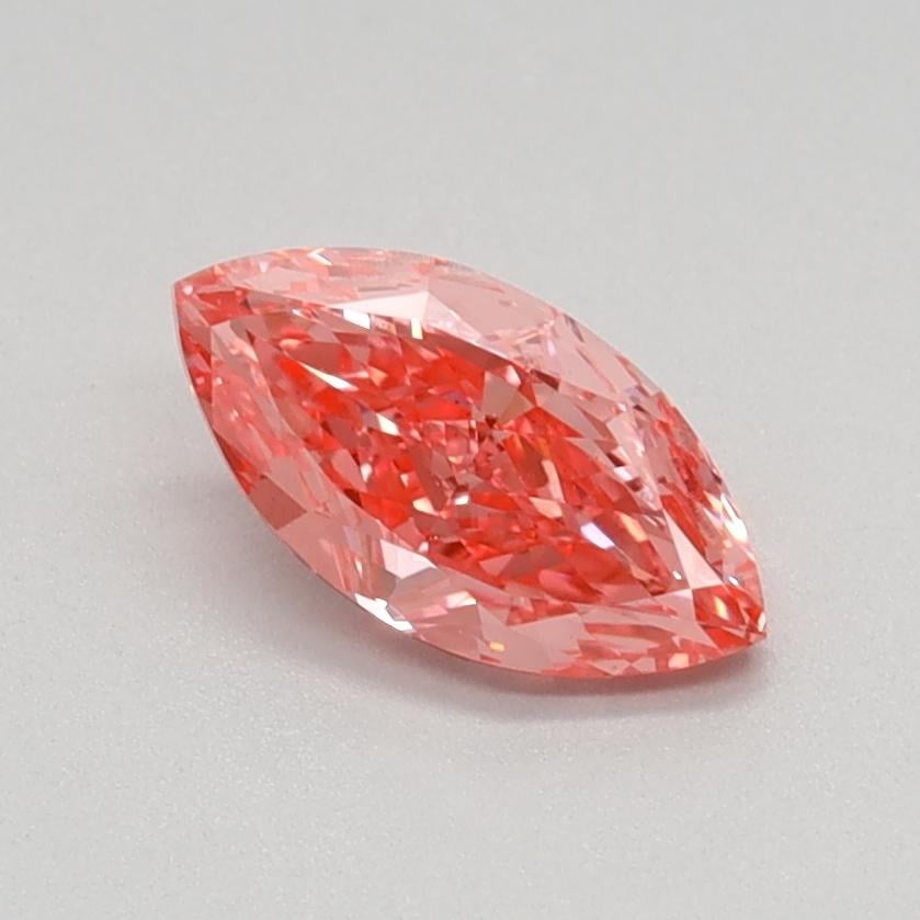 0.53 Ct. Fancy Vivid Pink Marquise Lab Grown Diamond