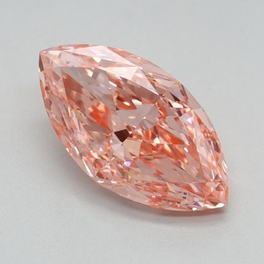 1.51 Ct. Fancy Vivid Pink Marquise Lab Grown Diamond