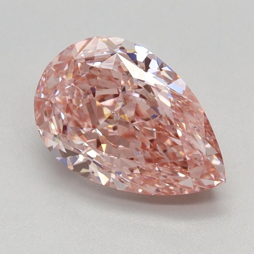 1.58 Ct. Fancy Vivid Pink Pear Lab Grown Diamond