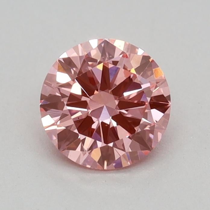 0.36 Ct. Fancy Vivid Pink Round Lab Grown Diamond