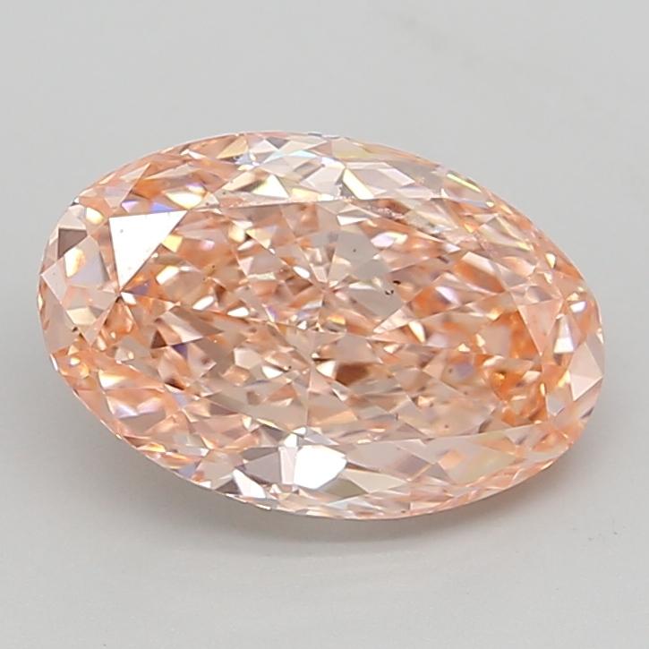 3.50 Ct. Fancy Vivid  Pink Oval Lab Grown Diamond