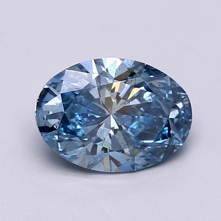 2.00 Ct. Fancy Vivid  Blue Oval Lab Grown Diamond
