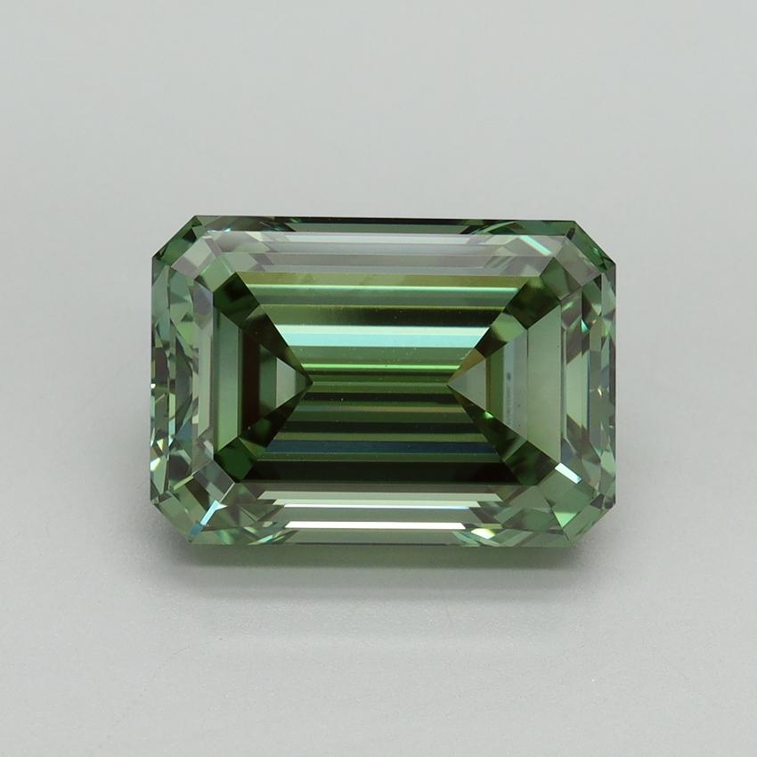 5.04 Ct. Fancy Vivid Green Emerald Lab Grown Diamond
