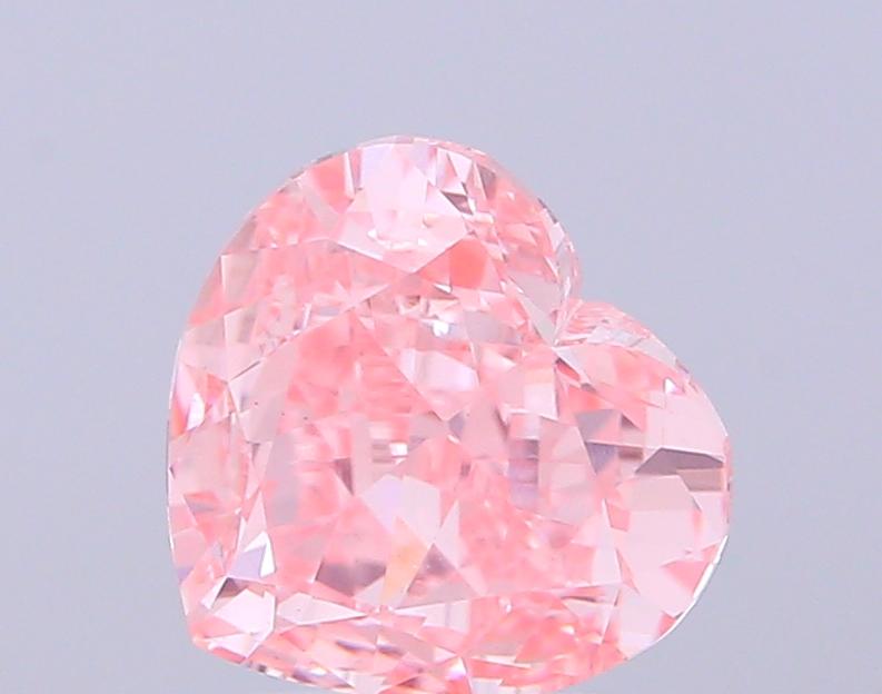 2.56 Ct. Fancy Vivid  Pink Heart Lab Grown Diamond