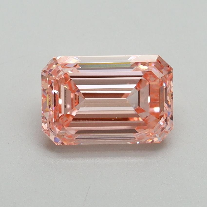 1.54 Ct. Fancy Vivid Pink Emerald Lab Grown Diamond