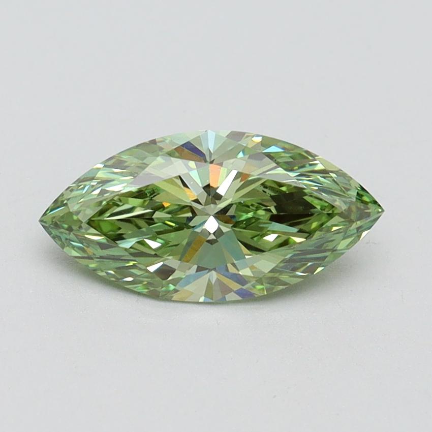 1.03 Ct. Fancy Vivid Green Marquise Lab Grown Diamond