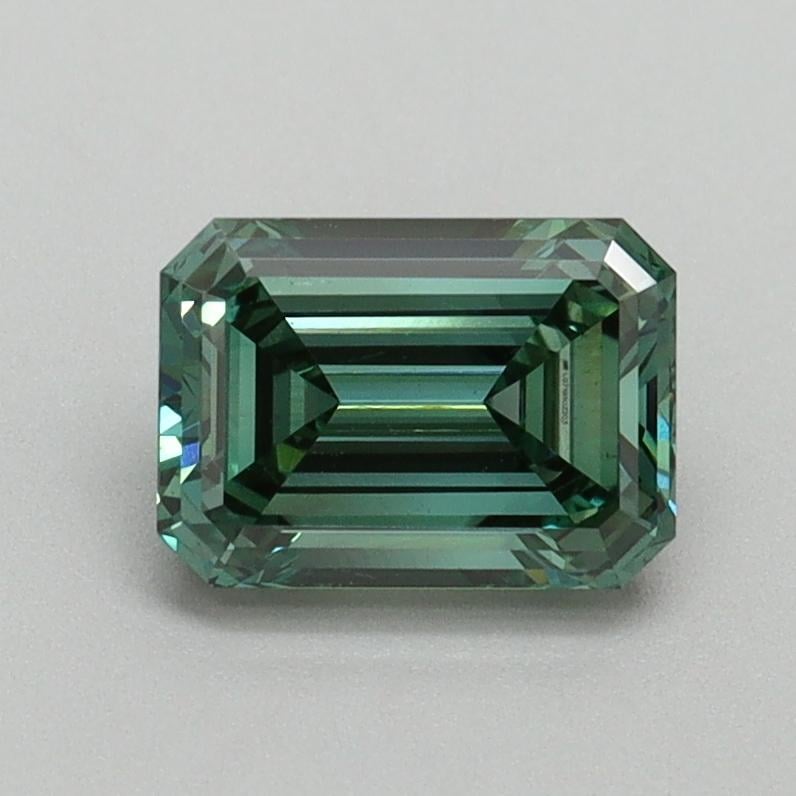 1.06 Ct. Fancy Vivid Pacific Green Emerald Lab Grown Diamond