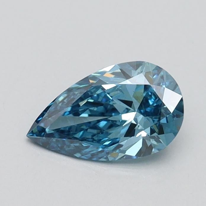 0.50 Ct. Fancuy Vivid Blue Pear Lab Grown Diamond