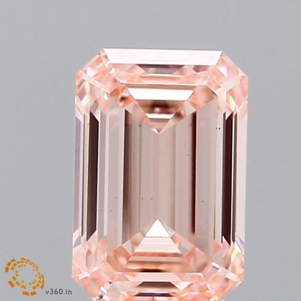 1.52 Ct. Fancy Intense  Pink Emerald Lab Grown Diamond