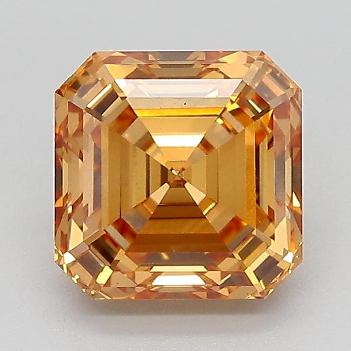 2.01 Ct. Fancy Light  Brown Asscher Lab Grown Diamond
