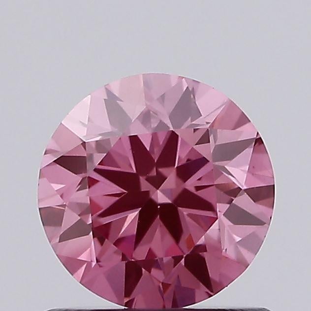 0.71 Ct. Fancy Vivid Pink Round Lab Grown Diamond