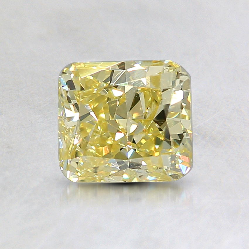 0.81 Ct. Natural Fancy Intense Yellow Cushion Diamond