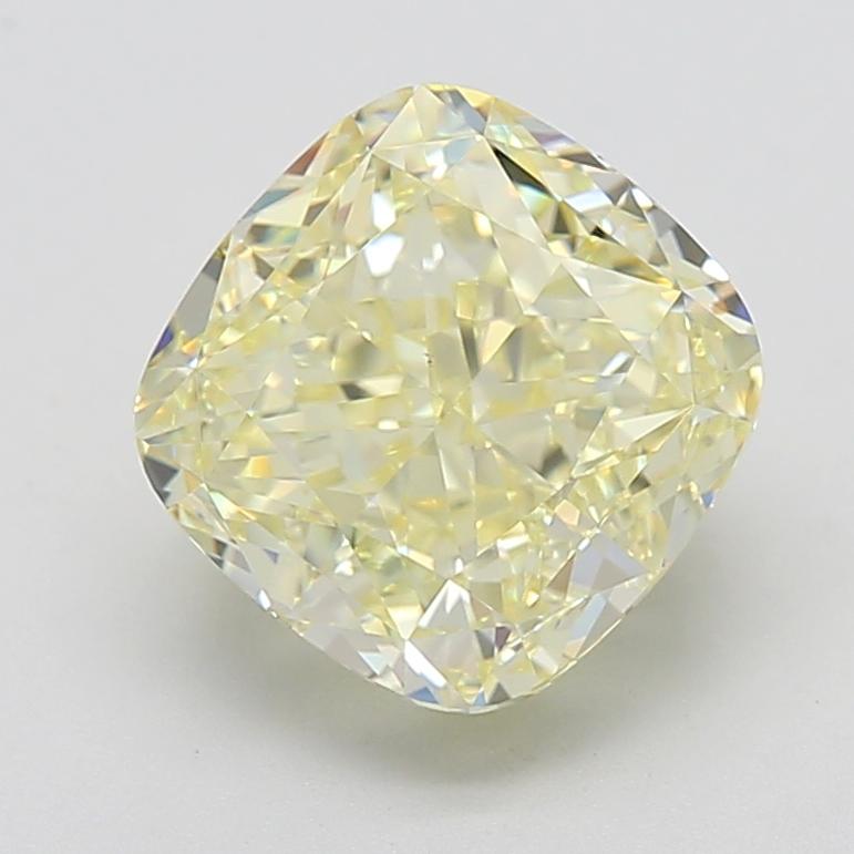 5.02 Ct. Fancy Light Yellow Cushion Diamond