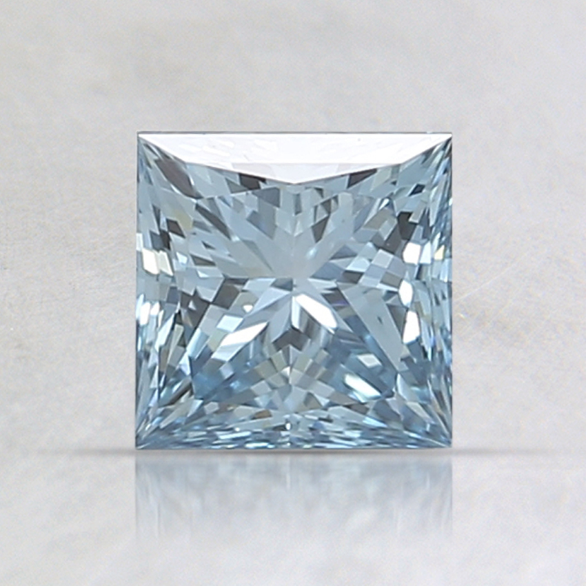 1.03 Ct. Fancy Intense Blue Princess Lab Created Diamond