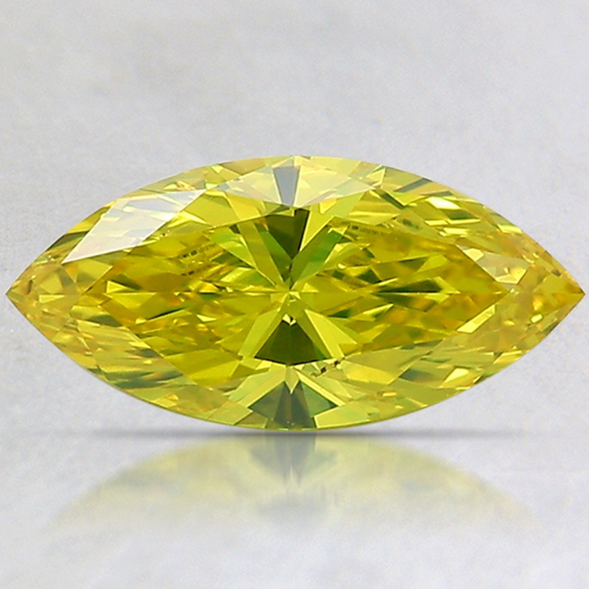 1.17 Ct. Fancy Vivid Yellow Marquise Lab Created Diamond