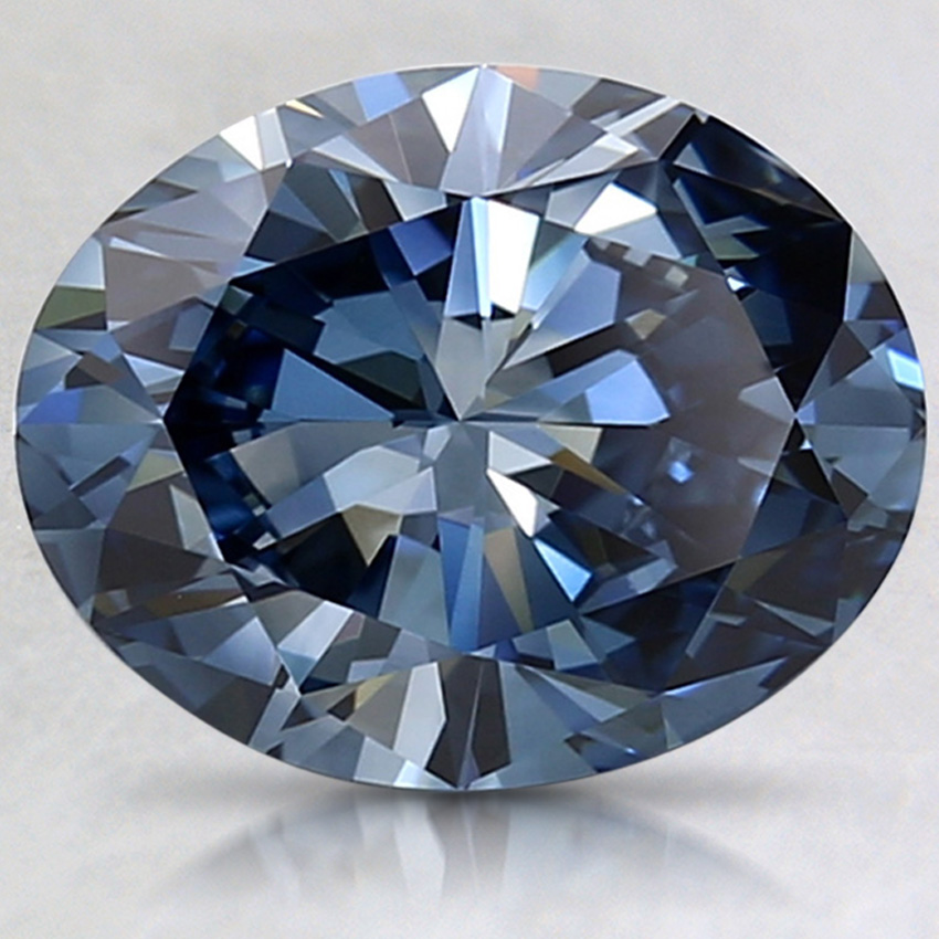2.30 Ct. Fancy Deep Blue Oval Lab Grown Diamond