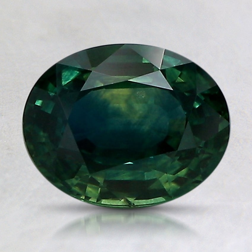 8.4x6.6mm Parti-Color Oval Montana Sapphire