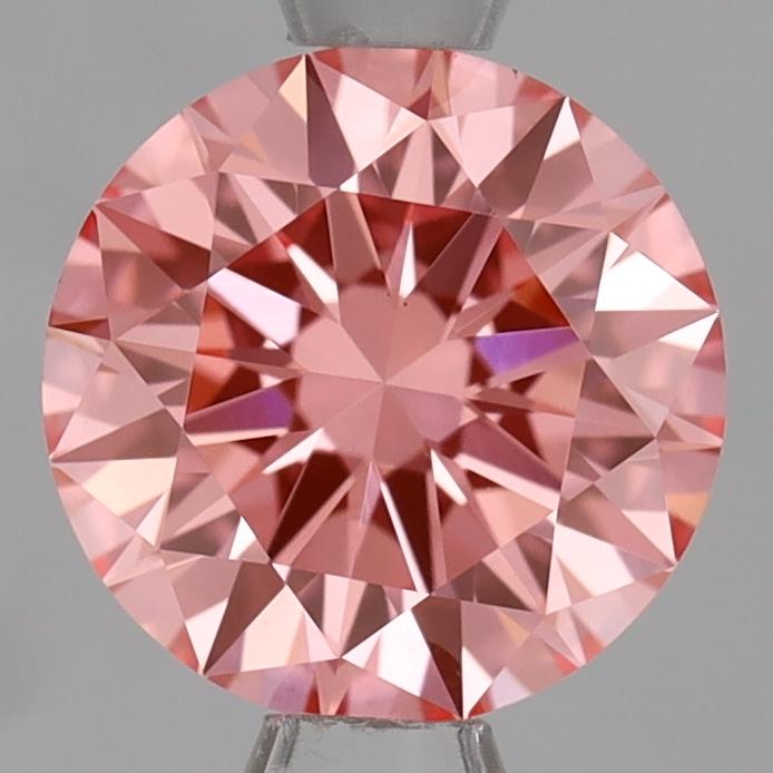 1.07 Ct. Fancy Vivid Pink Round Lab Grown Diamond