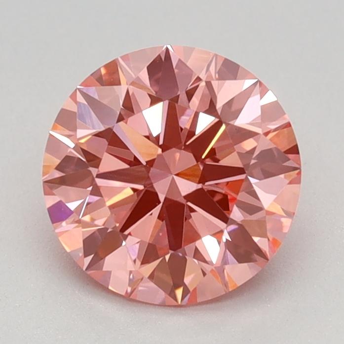 1.10 Ct. Fancy Vivid Pink Round Lab Grown Diamond