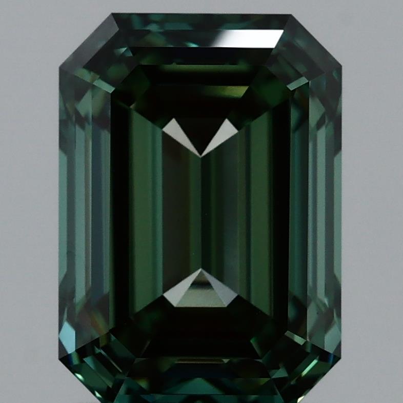 2.53 Ct. Fancy Vivid Green Emerald Lab Grown Diamond