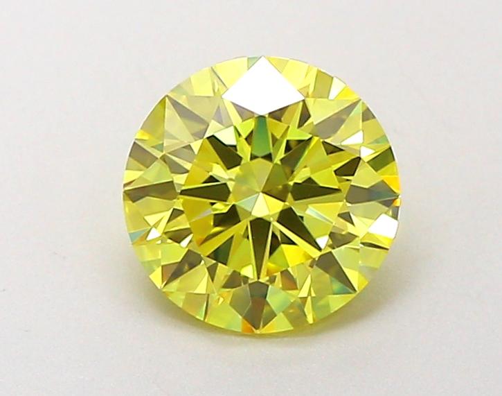 1.54 Ct. Fancy Vivid Yellow Round Lab Grown Diamond
