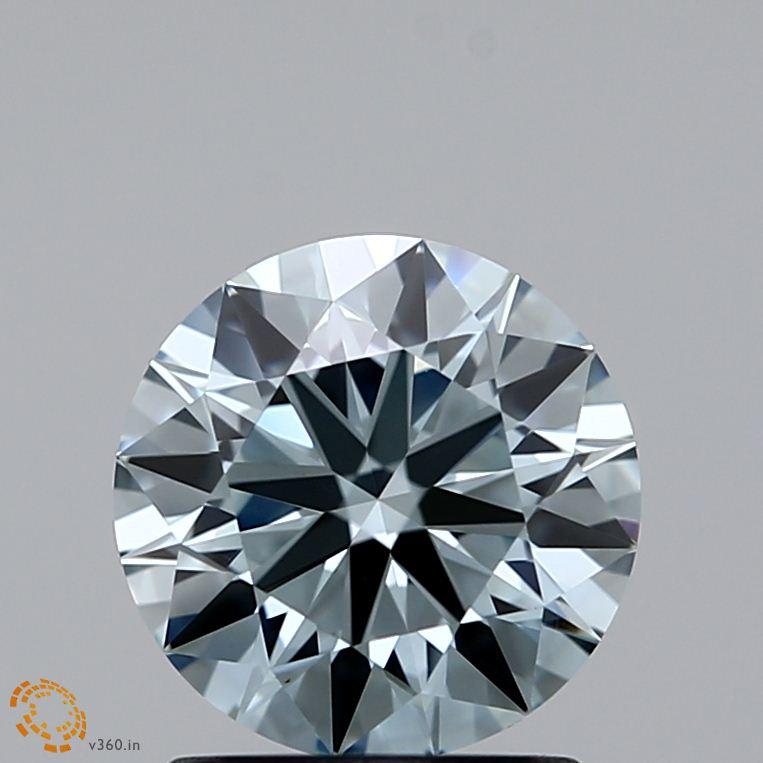 1.3 Ct. Fancy Light Blue Round Lab Grown Diamond