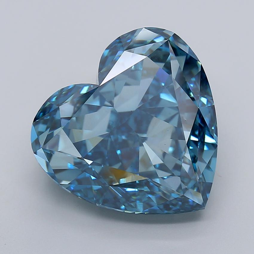 18.35 Ct. Fancy Vivid  Blue Heart Lab Grown Diamond
