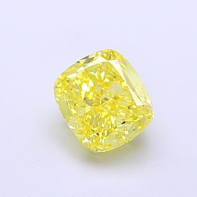 1.05 Ct. Fancy Intense Yellow Cushion Lab Grown Diamond
