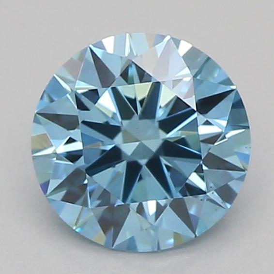 0.50 Ct. Fancy Vivid Blue Round Lab Grown Diamond