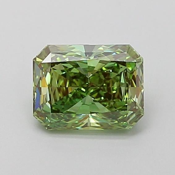 1.05 Ct. Fancy Vivid  Green Radiant Lab Grown Diamond