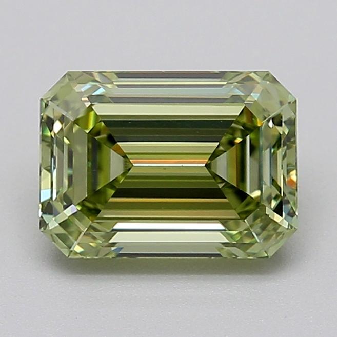 1.24 Ct. Fancy Vivid  Green Emerald Lab Grown Diamond