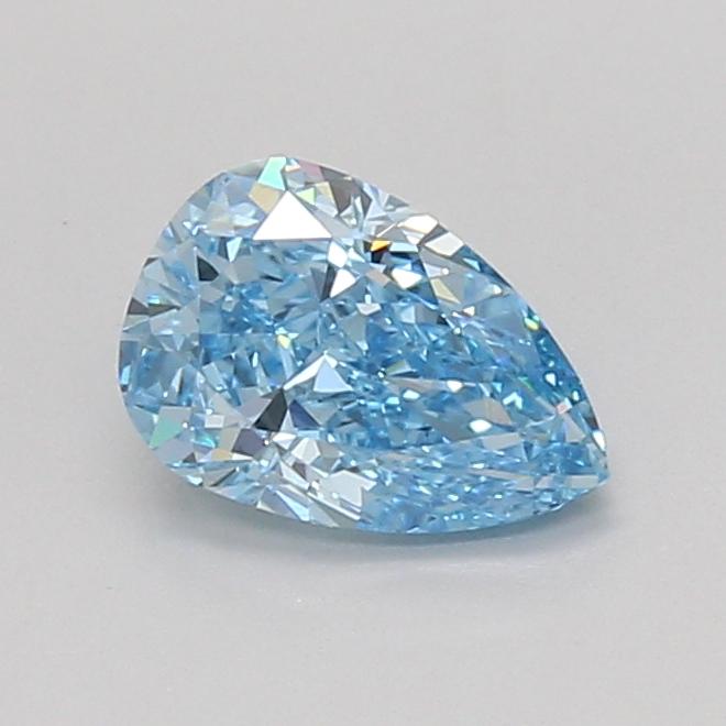 1.08 Ct. Fancy Vivid Blue Pear Lab Grown Diamond