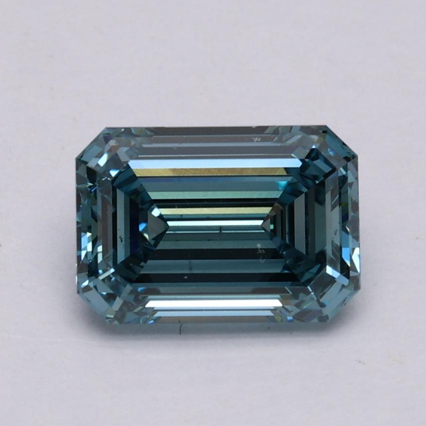 1.52 Ct. Fancy Intense Blue Emerald Lab Grown Diamond