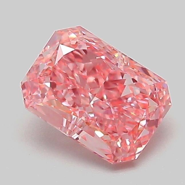 1.08 Ct. Fancy Vivid Pink Radiant Lab Grown Diamond