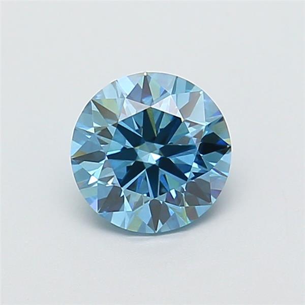 1.07 Ct. Fancy Vivid Blue Round Lab Grown Diamond